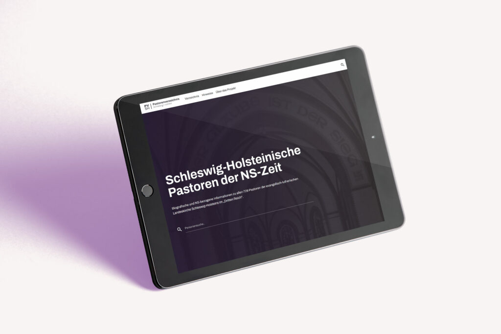 Pastorenverzeichnis Schleswig-Holstein